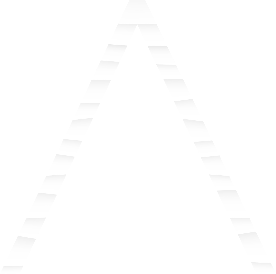 Abstract white triangle on black background.